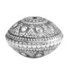 Metal bead disc deco 25x17mm Antique silver